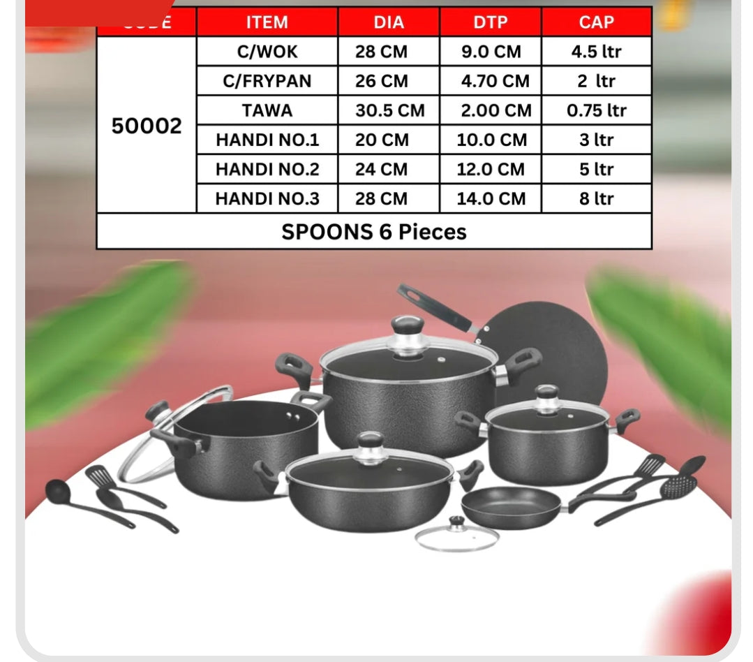 17pcs Nonstick Gift Set Box Pack Marriage gift set