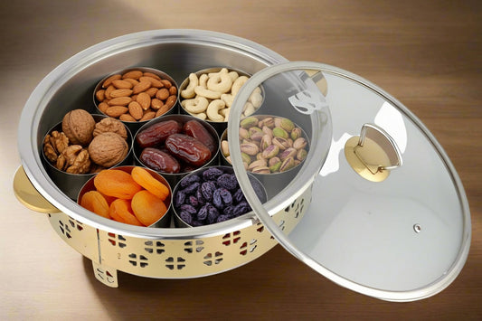 steel dryfruit box stainless steel fancy best for marriage gifts