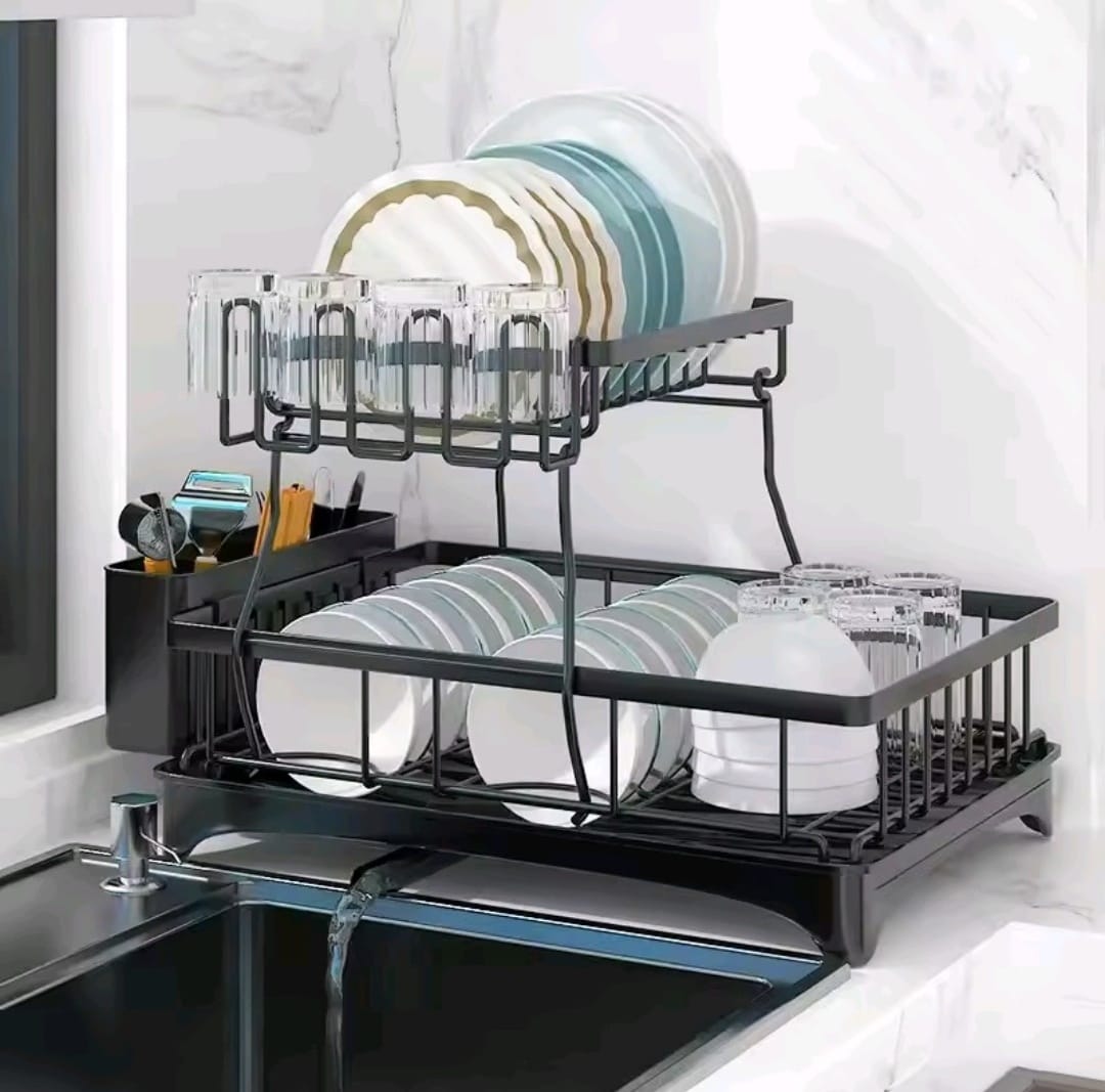 2 Tier Dish Drying Rack