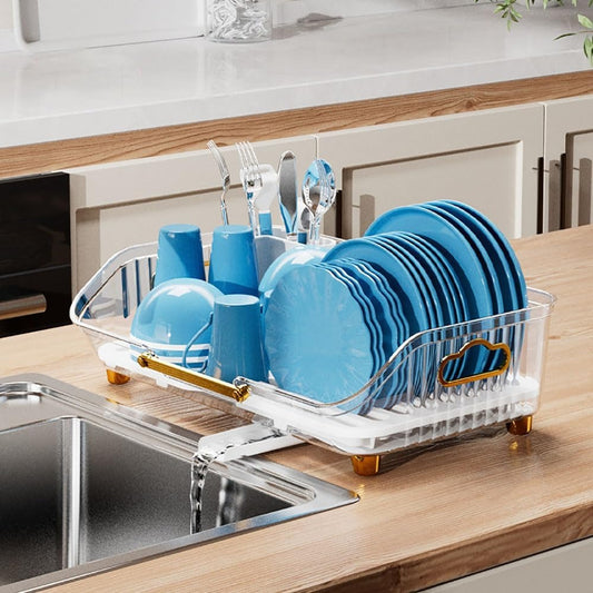 Acrylic Luxury Dish Drain Rack