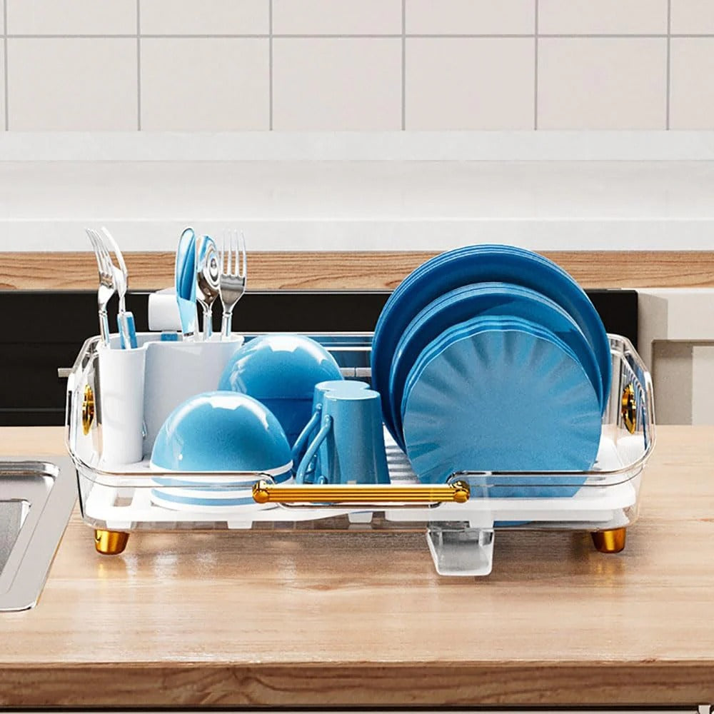 Acrylic Luxury Dish Drain Rack