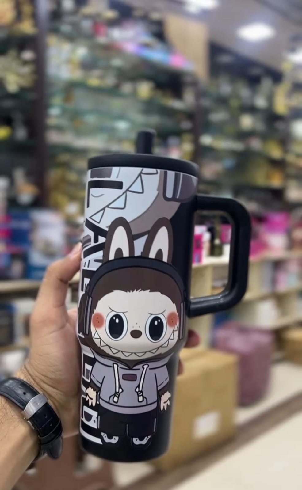 890ml Labubu Stainless Steel Tumbler – Insulated Drink Cup