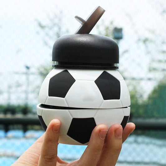 Silicone Foldable Water Bottle Ball Shape Football Water Bottle