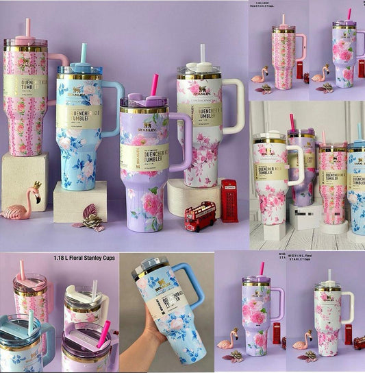 Stanley Inspired Floral Print Quencher H2.0