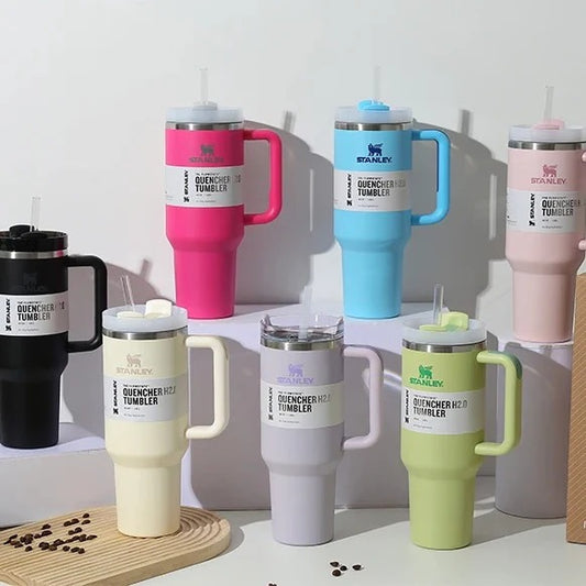 Stanley Tumbler with Double-Wall Insulation – Keeps Drinks Ice-Cold or Piping Hot for Hours