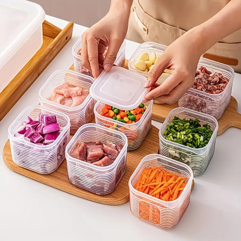 10 pcs Stackable Food Storage Containers with Soft Seal Lids