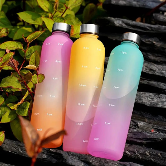 Sport Water Rainbow Frosted Non-toxic Bottle
