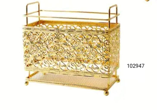 Elegant Golden Cast Iron Holder