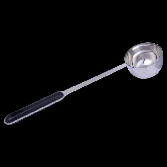 Serving cup Milk Or Tea Spoon Long Black Handle Heavy Duty Lifetime Stainless Steel