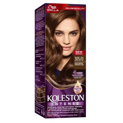 Wella Koleston 305/0 Hair Color Cream Light Brown Color 60ml
