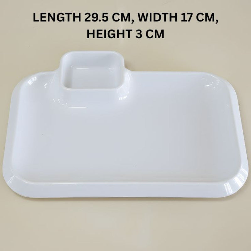 Melamine BBQ Platter Black Serving Plate