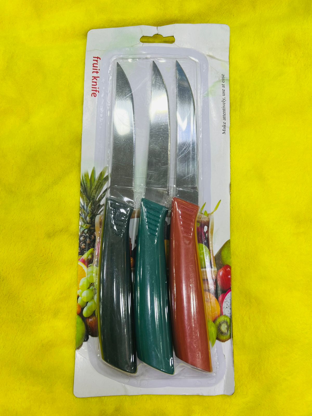 HIGH QUALITY SHARPENED KITCHEN CUTTING KNIFE 3-PCS SET