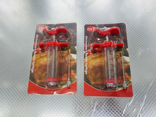 Meat Injector Syringe – Marinade & Seasoning Injector for Meat, Turkey & Fish