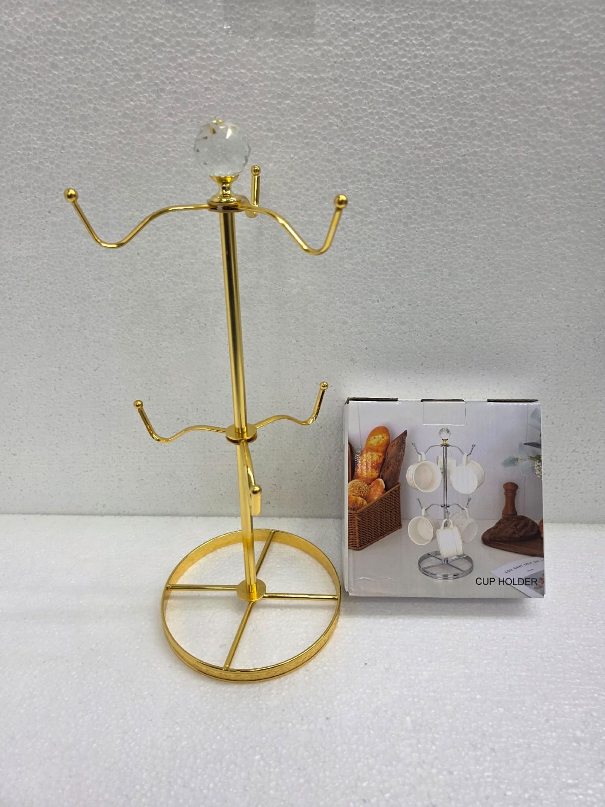 6 Pcs Golden Mug Stand