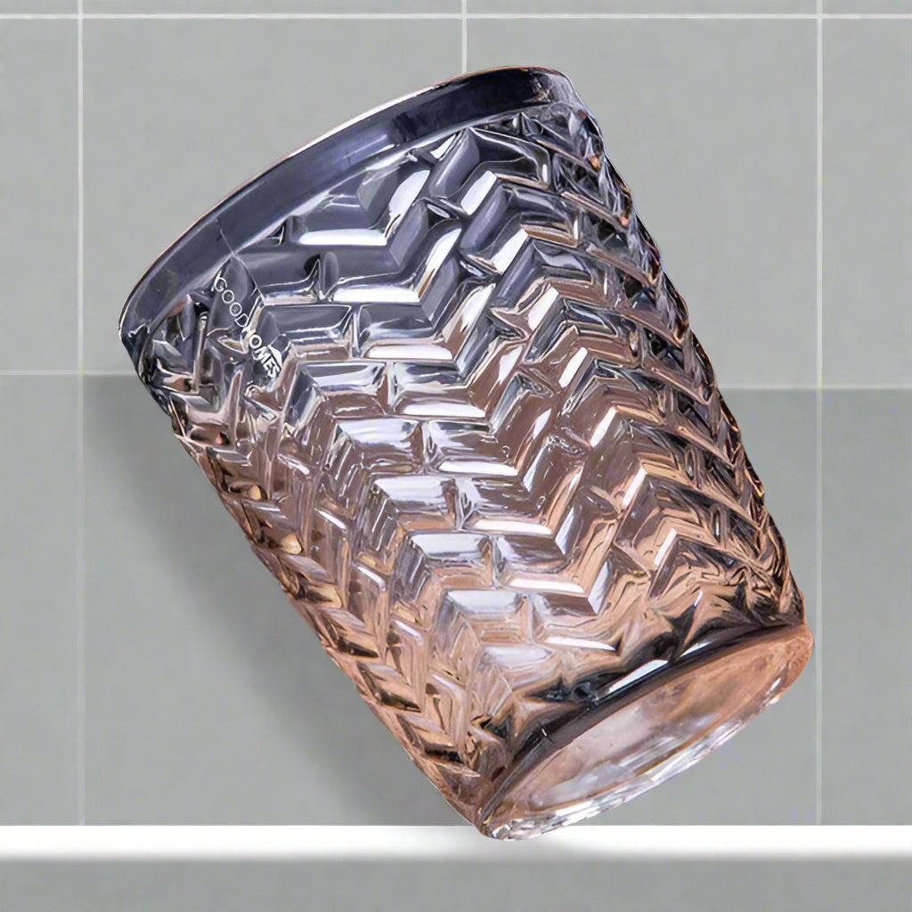 Delisoga Glass Emboss Design Tumbler Set of 6 – Pcs