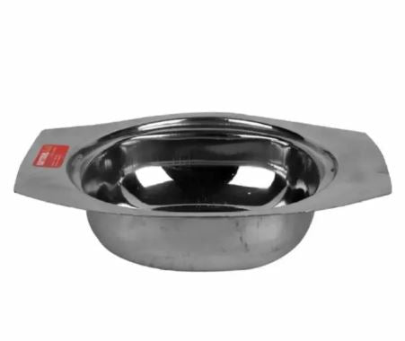 stainless steel donga serving dish