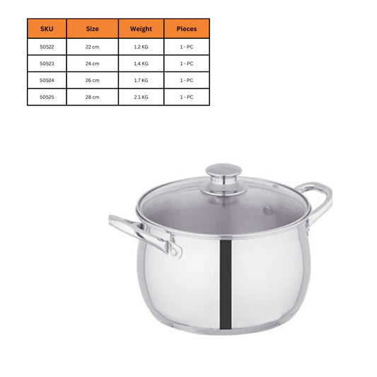 hshome.pk brings Sonex Stainless steel double bottom cookware cooking pot heavy food grade cookware pakistan affordable wholesale dealer