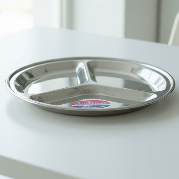 magnet steel tray rust free import export quality amazon usa uk uae london dubai karachi pakistan ounjab islamabad lahore sindh multan peshawar hotel supply home use wholesale tray thali partition thai unbrekable