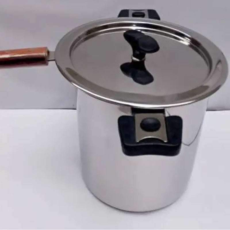 hshome.pk Alpha stainless steel deep fryer double bottom heavy