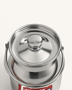 heavy gage Milkcan Stainless Steel balti for milk Ghee Oil