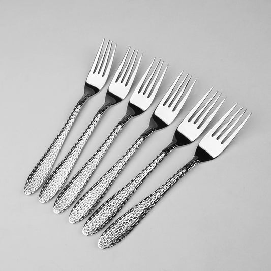 Food Grade Sus304 FORK 11 gage cutlery heavy hammered Premium