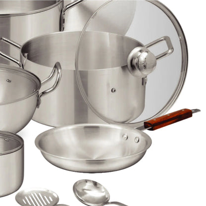 Sonex Aluminium Silver Royal Glass LID 12pcs gift set