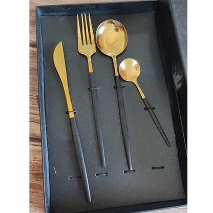 Imported 24 pcs cutlery set with different vibrant colour