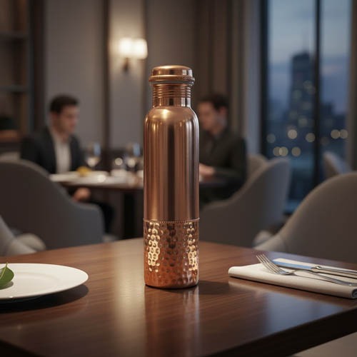 Pure copper bottle for drinking hygienic healthy
