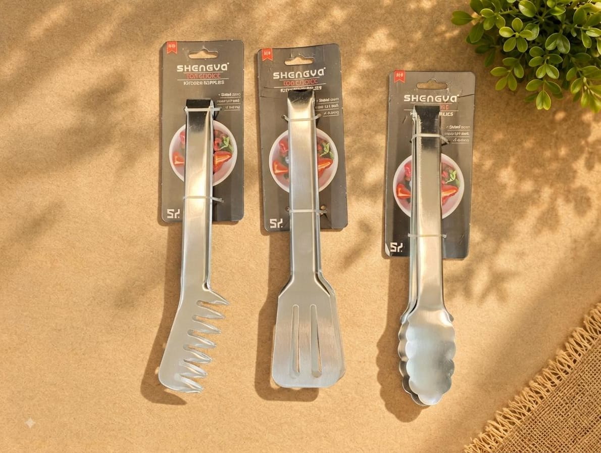 3 Pcs stainless steel serving tong