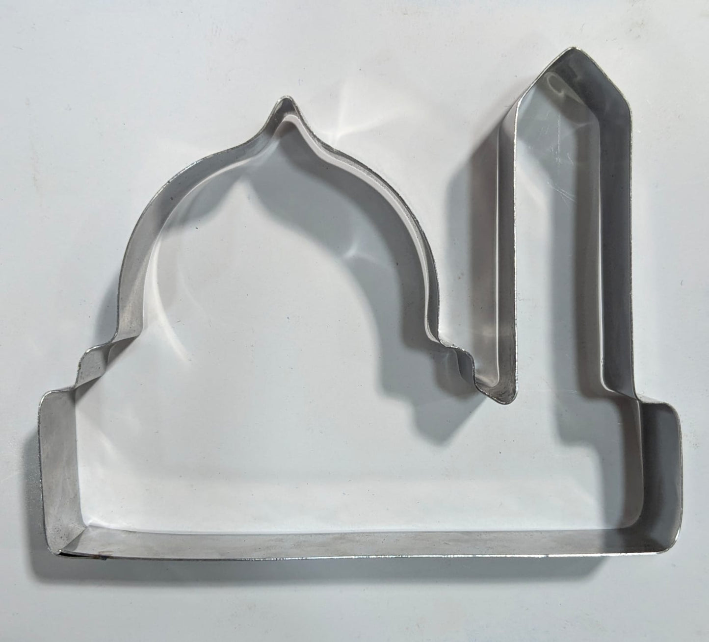 stainless steel mosque (masjid) shaped cookie cutter,