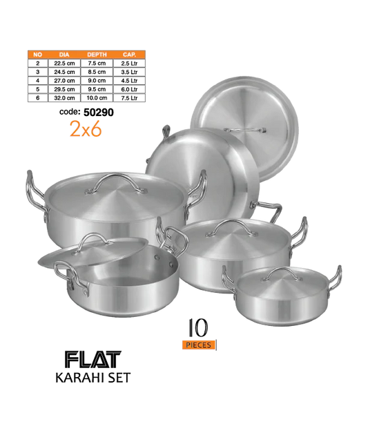 Sonex Stainless STEEL karahi set