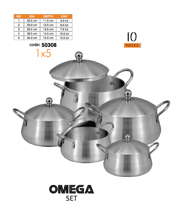 Sonex Stainless Steel Omega Set (Belly New Item)