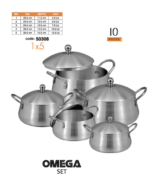 Sonex Stainless Steel Omega Set (Belly New Item)