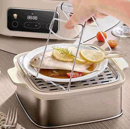 Stainless Steel Kitchen Clamp Multi-Function Dish Plate Bowl Holder Steamed Dish Clamp Soup Pot Holder Home Use