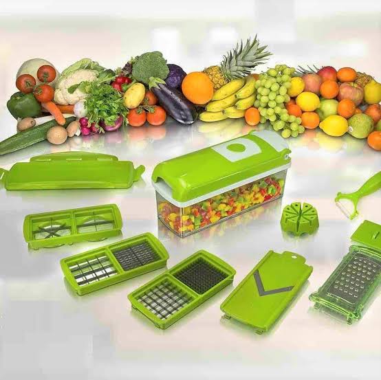 "12 in 1 multi function vegetable chopper and slicer set"