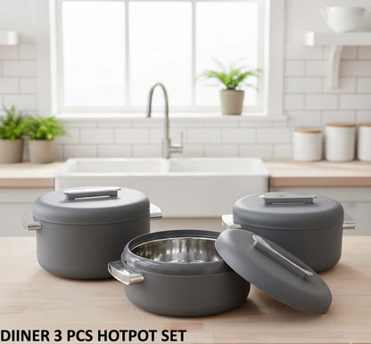 Dinners 3 Piece Hotpot Set 4-5-6 Liter