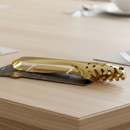 Golden Color Stainless steel heavy Serving Tong chimta beautiful luxury