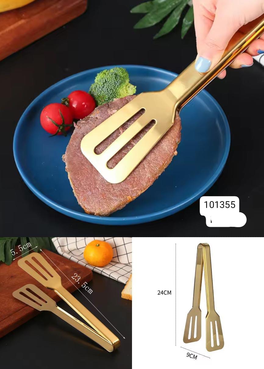 Stainless steel golden tong