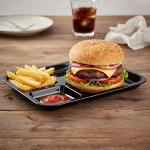 3 portion  melamine serving tray