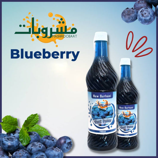 Pack of 2 BLUEBERRY Flavor Syrup sharbat
