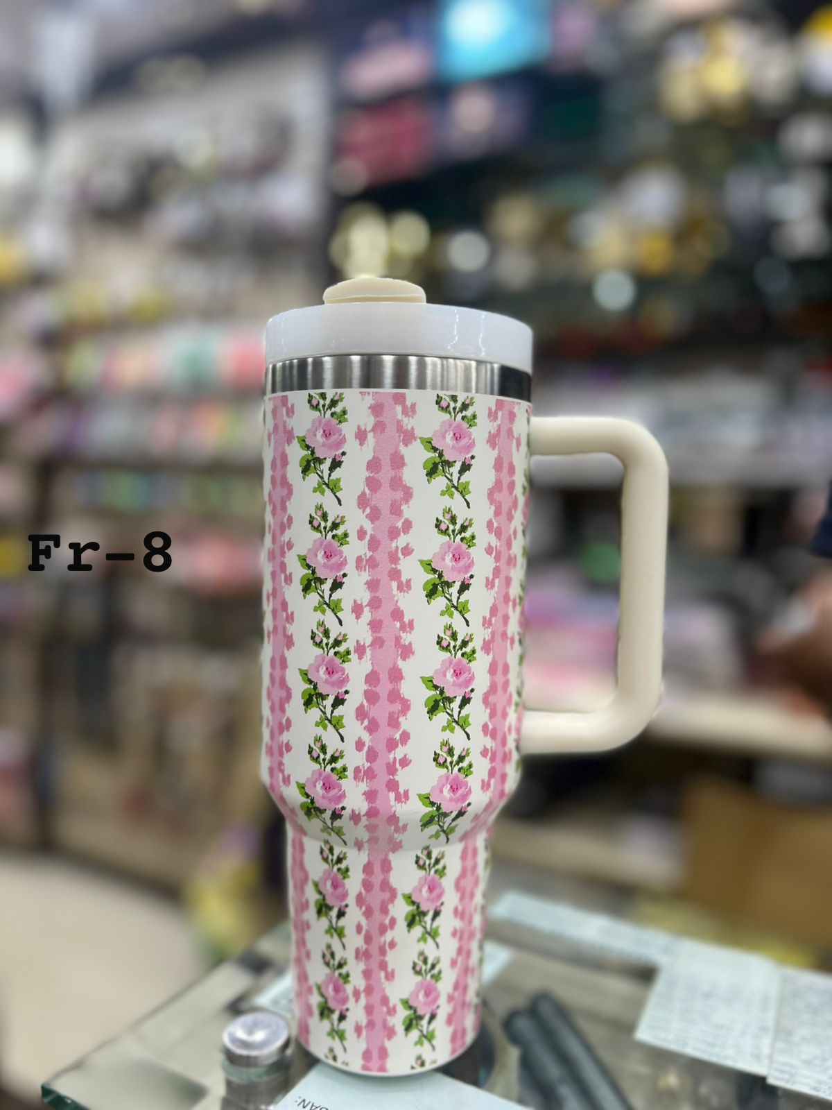1200ML 40oz Flower design thumbler