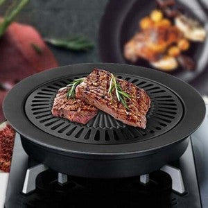 smokeless stovetop barbecue grill pan