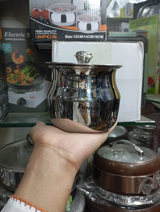 150ml Stainless steel Ghee pot heavy