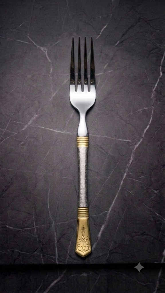 Full Heavy silver golden cutlery sets