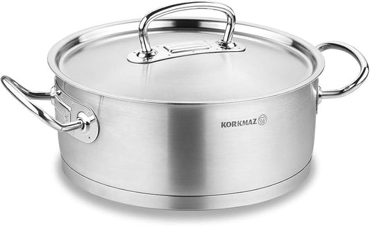 korkmaz turkey cookware at hshome.pk best wholesale price delivery all over pakistan tripple layer cookware stainless steel