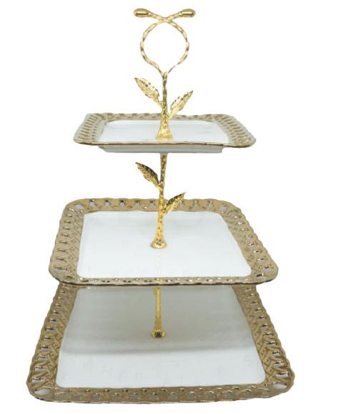 Square 3 Tier Cake Stand Square 3-Tier Cake Stand
