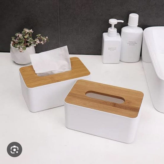 Removable Tissue Cover Plastic Wood Tissue Box Square ..