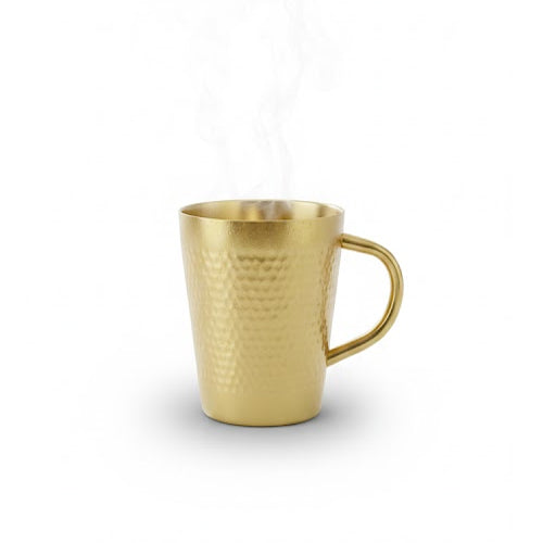 Golden Stainless Steel CUP Hammered design