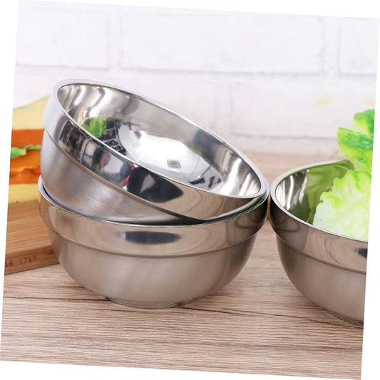 Steel double wall bowls fancy for soup salad and serving