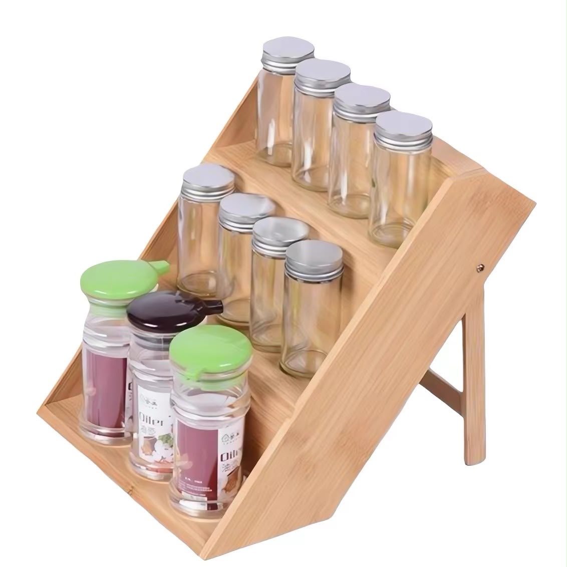 Wood Spice Rack Foldable